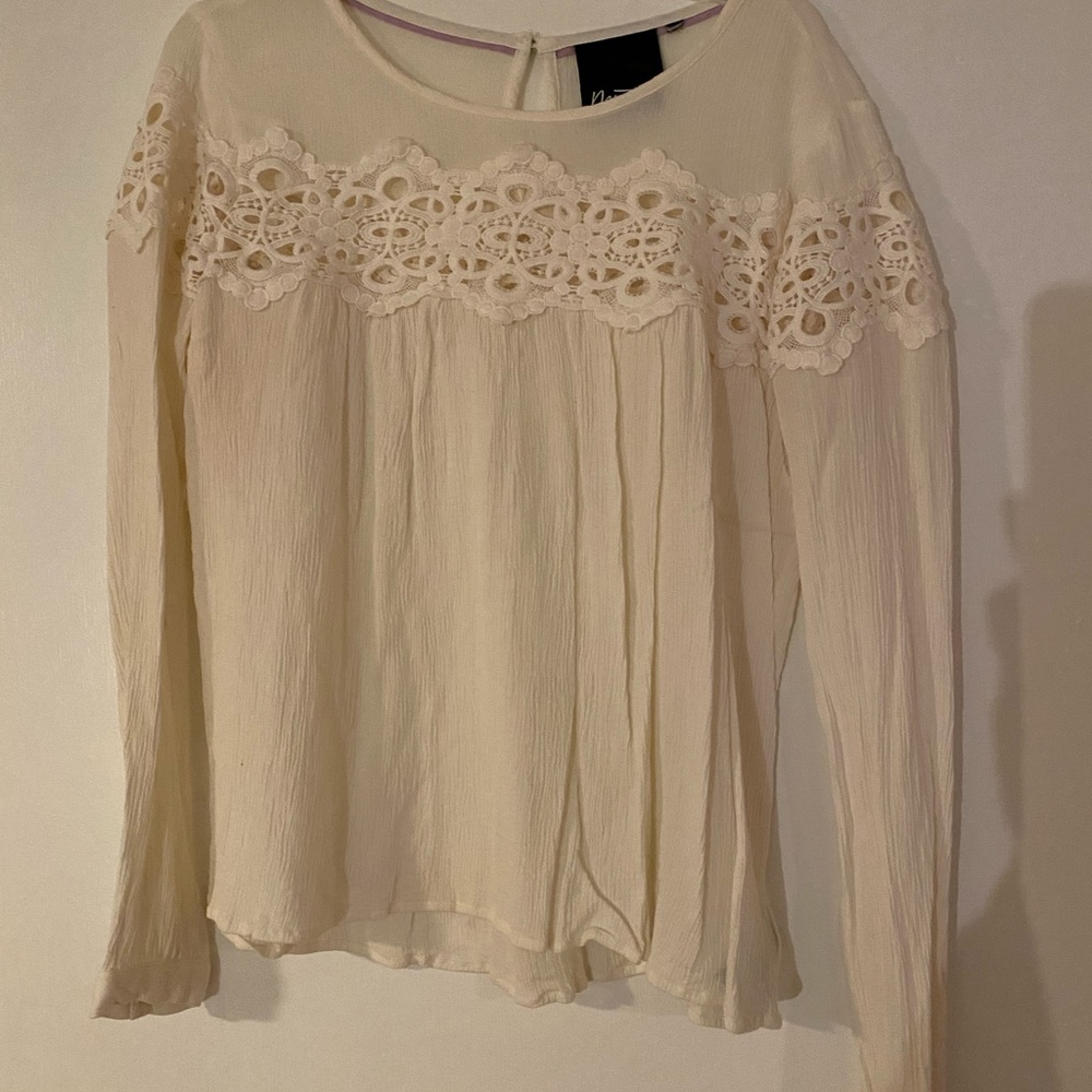 Nanette Lepore Creme Blouse